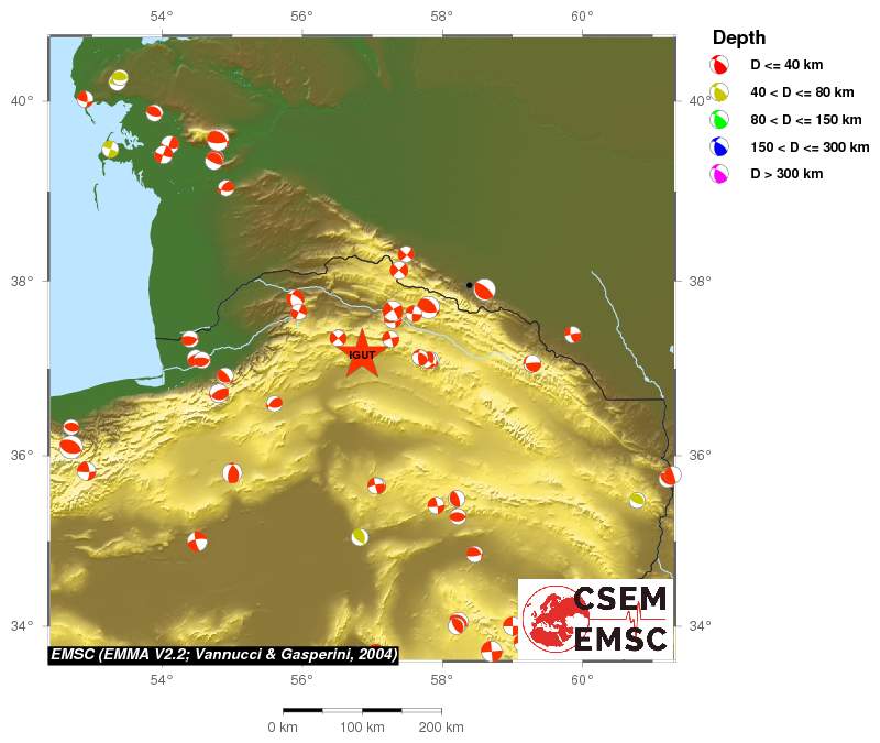 Regional moment Tensor