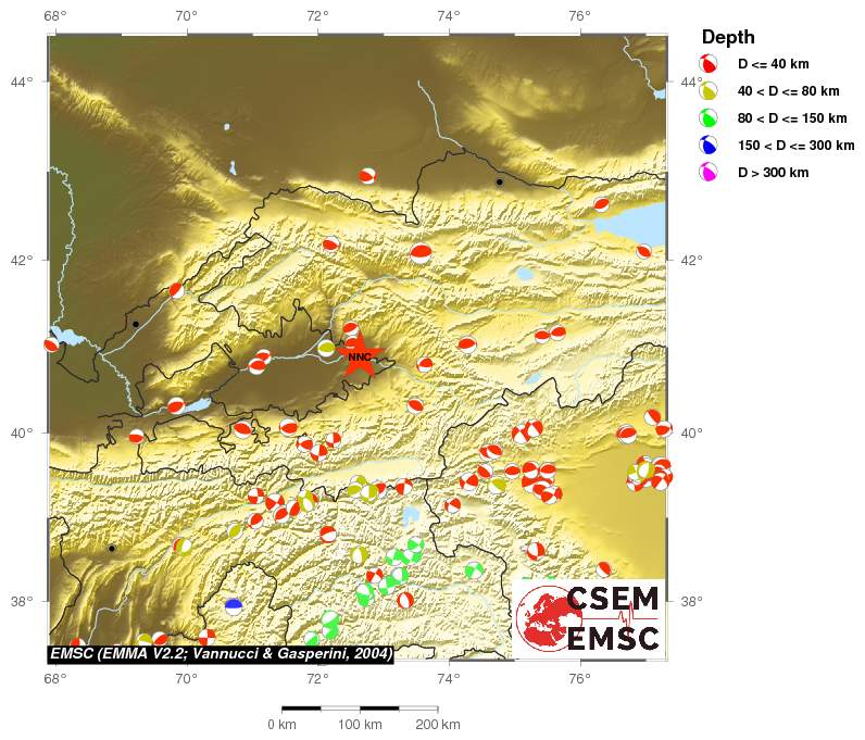 Regional moment Tensor