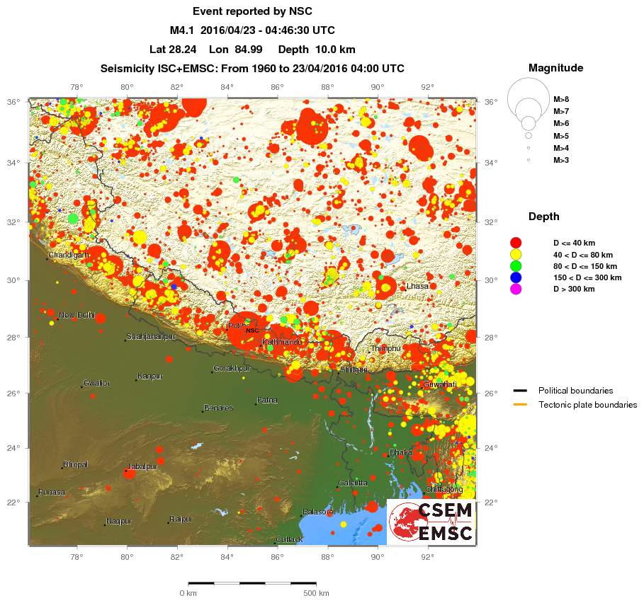 wide historical seismicity