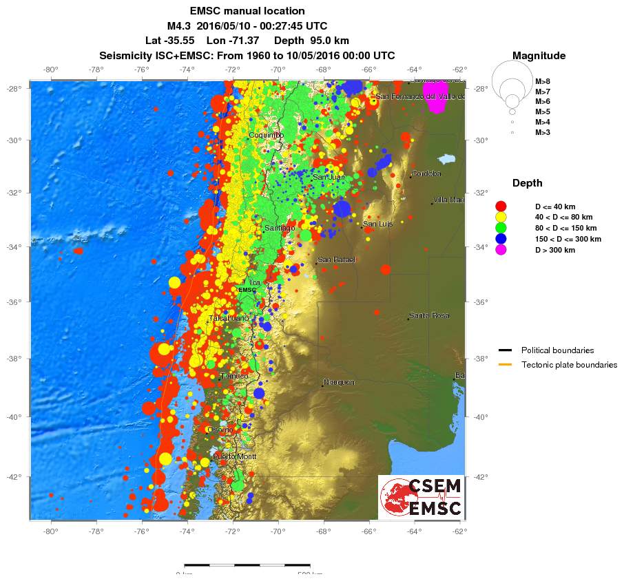 wide historical seismicity