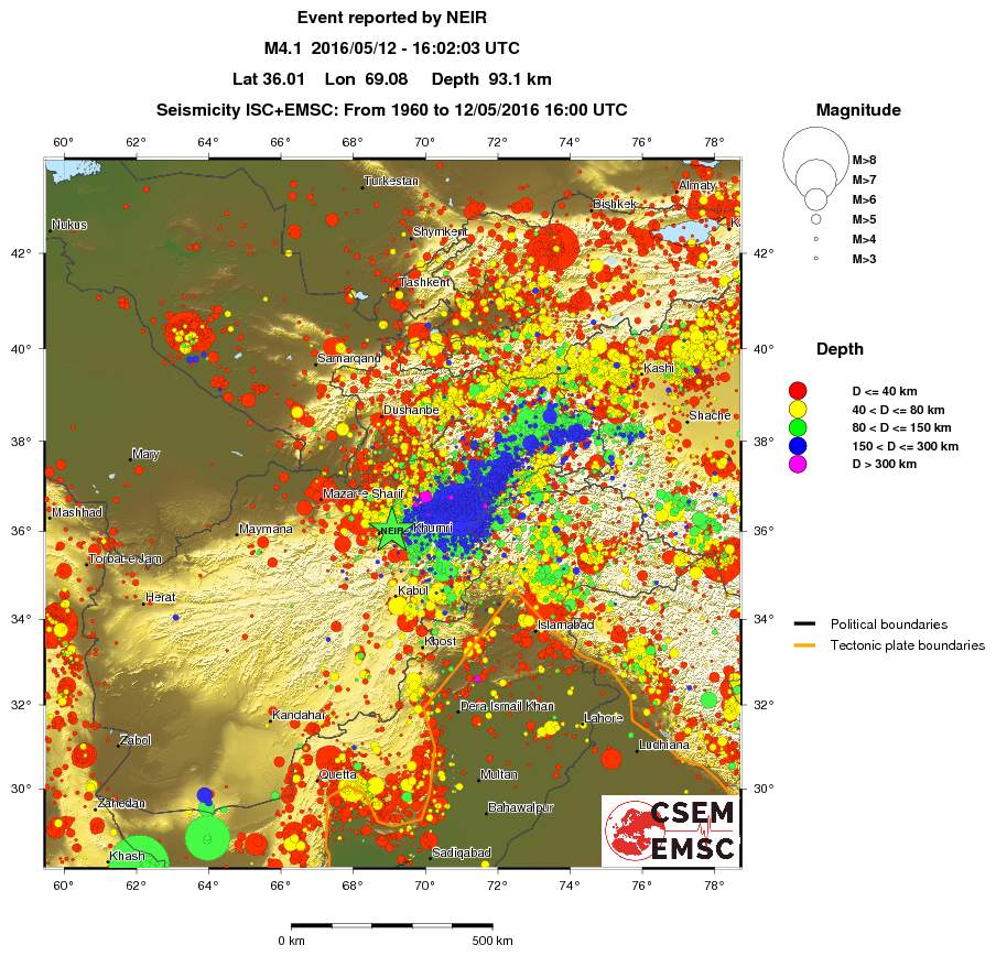 wide historical seismicity