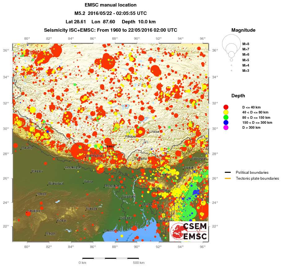 wide historical seismicity