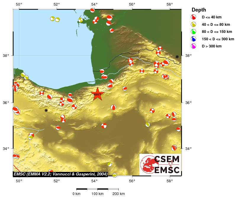 Regional moment Tensor