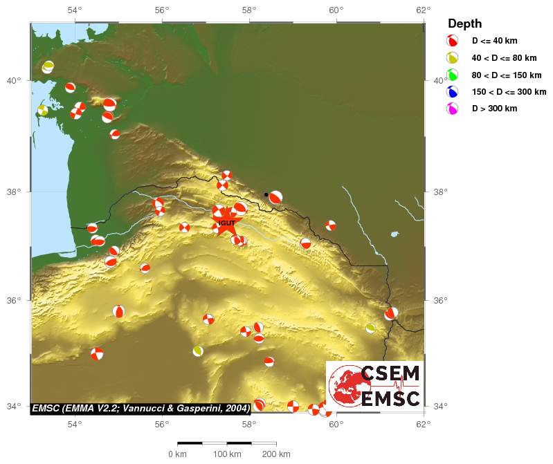 Regional moment Tensor