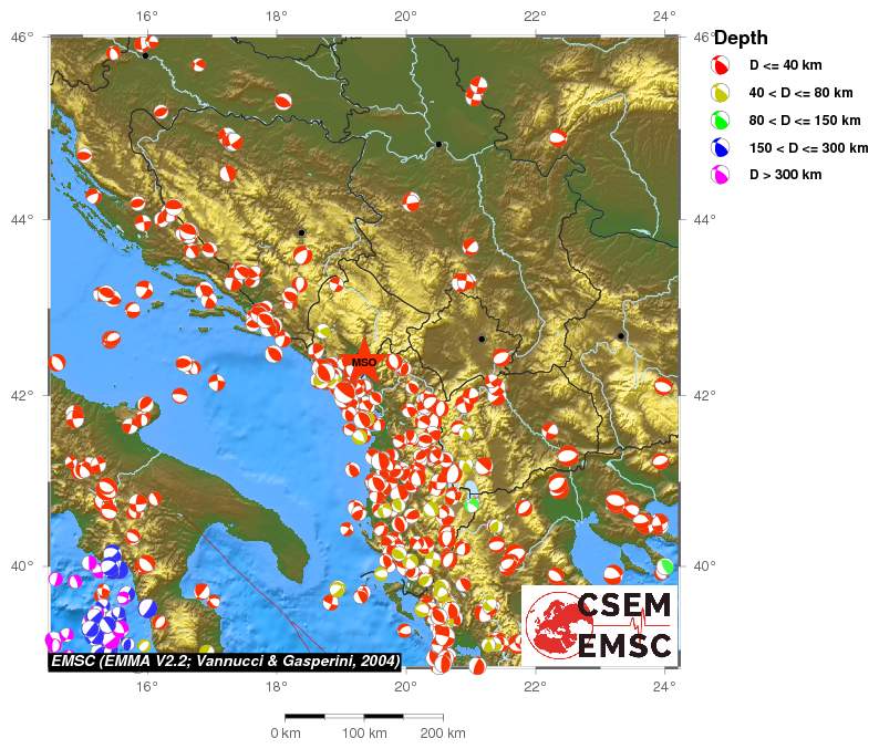 Regional moment Tensor