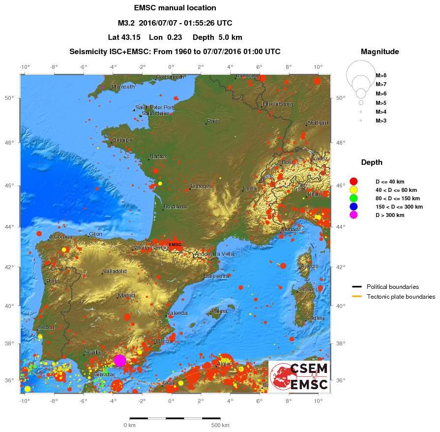 wide historical seismicity