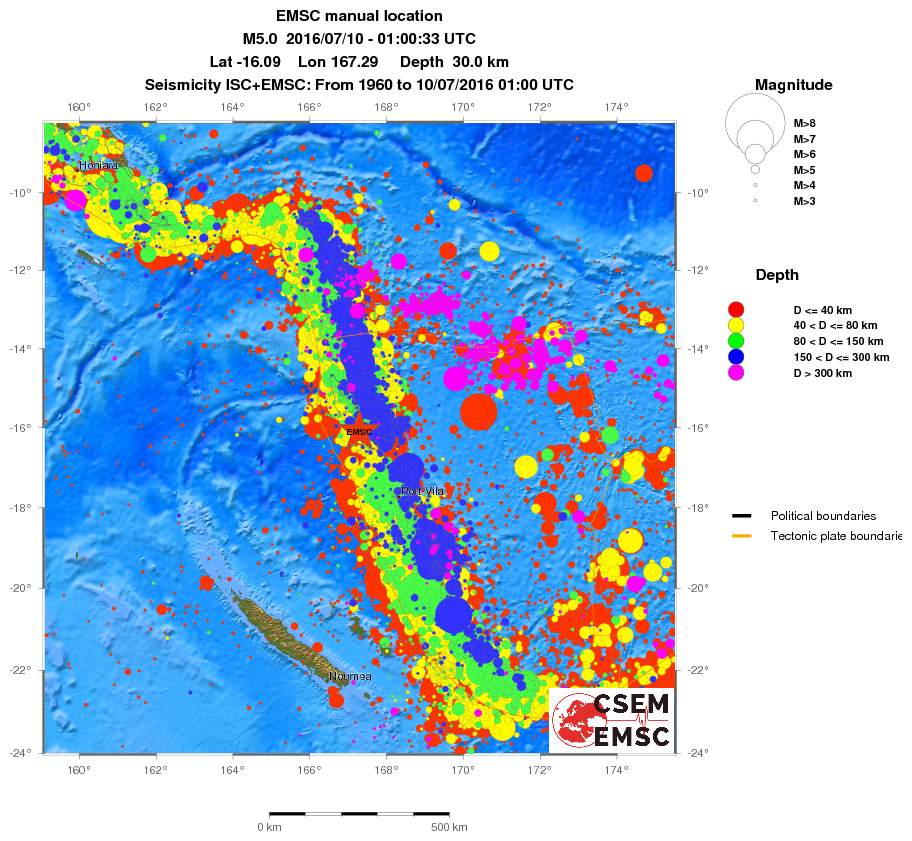wide historical seismicity