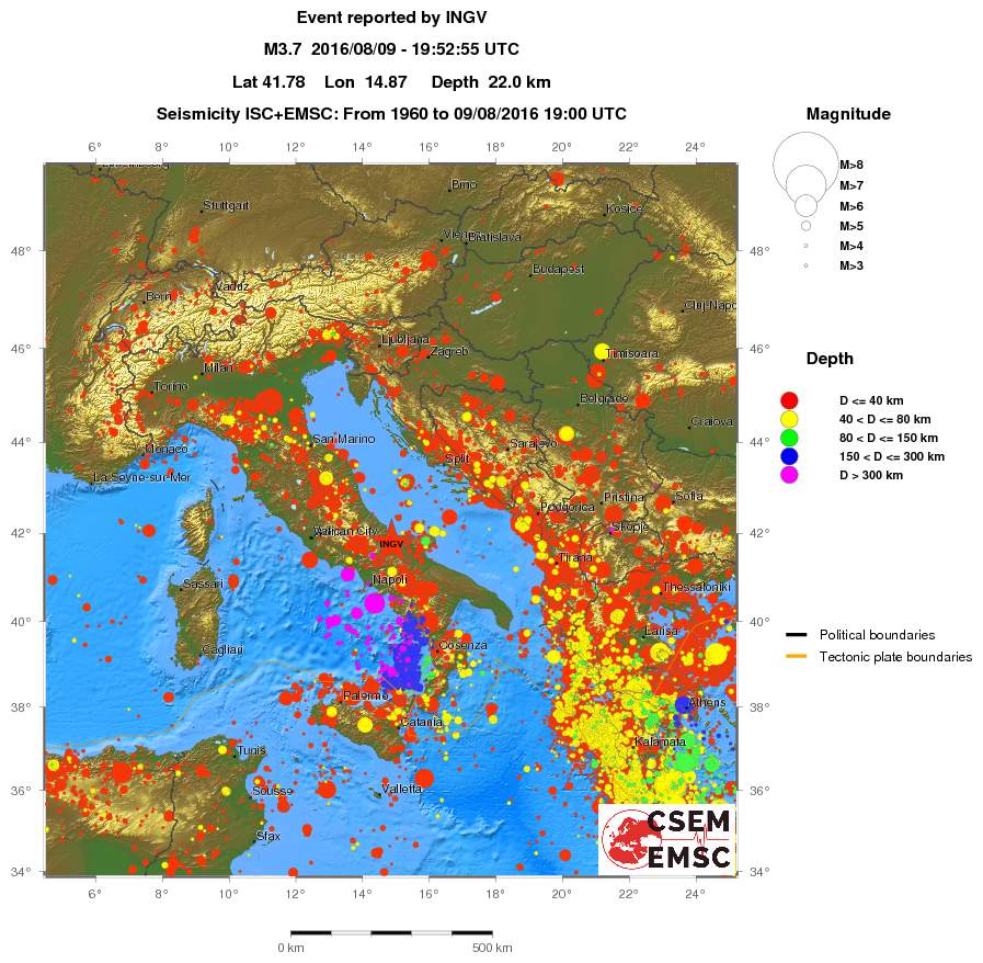 wide historical seismicity