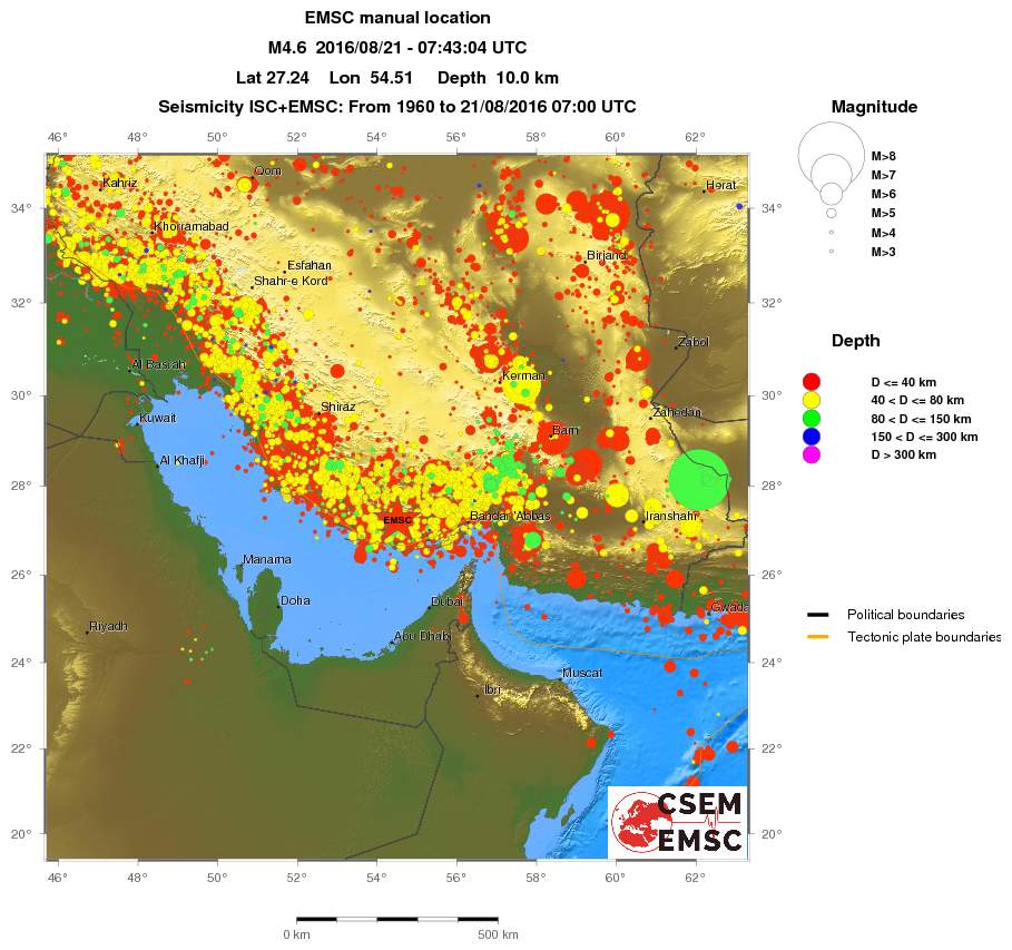 wide historical seismicity