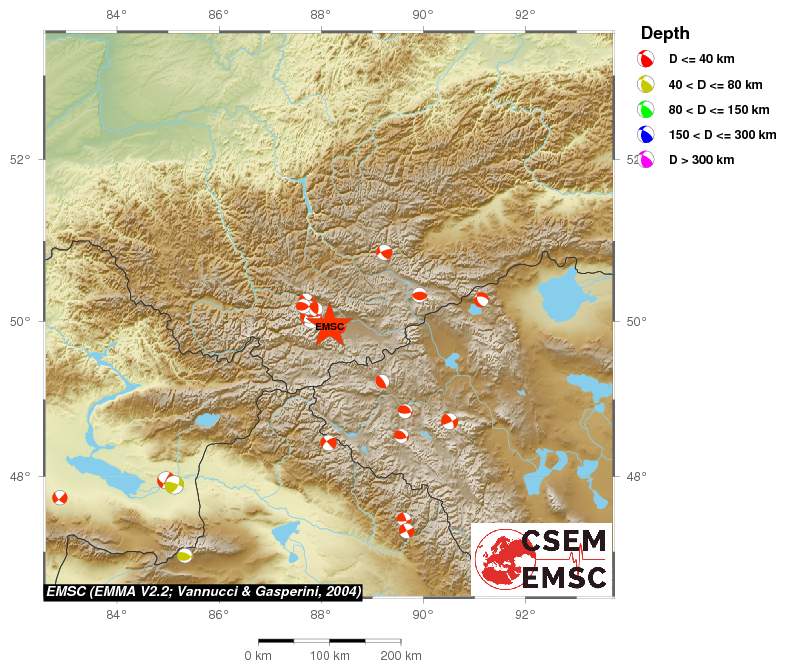 Regional moment Tensor