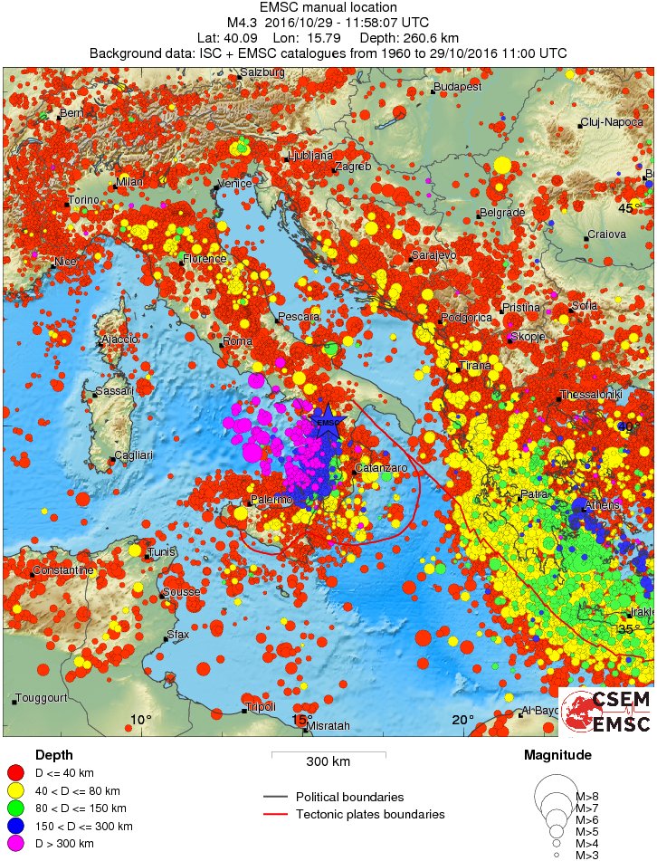 wide historical seismicity