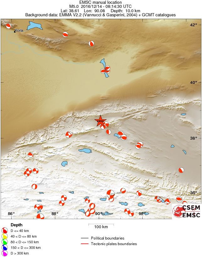 Regional moment Tensor
