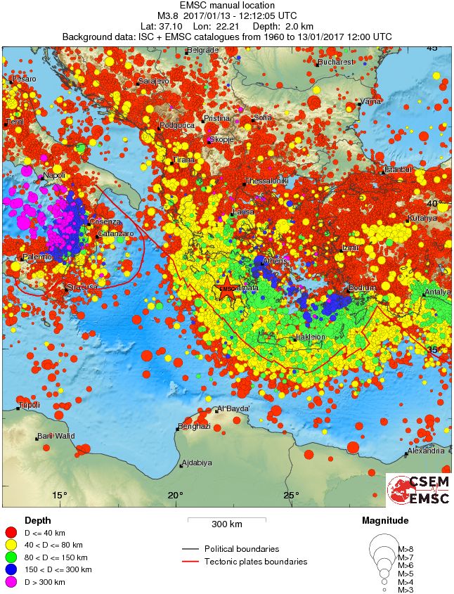 wide historical seismicity