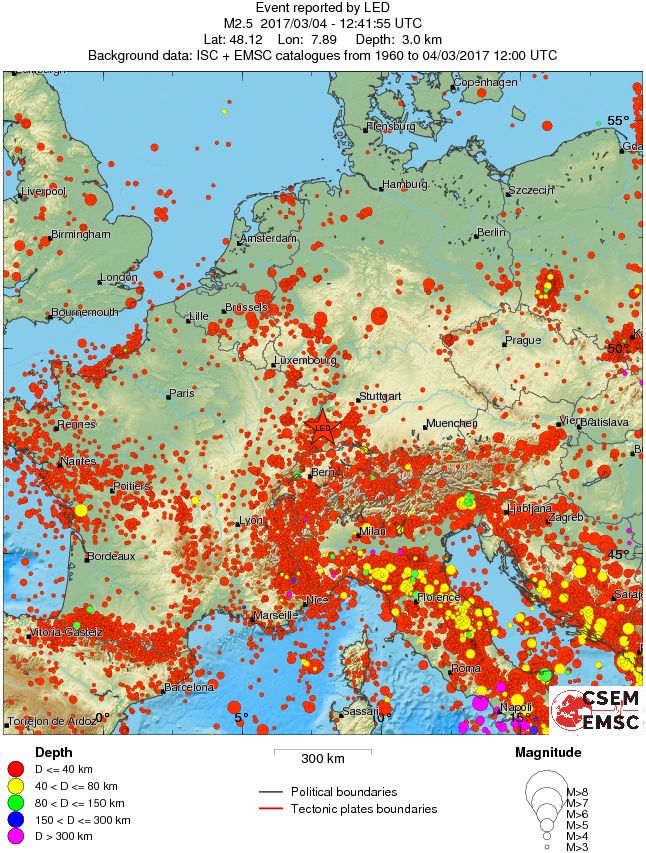 wide historical seismicity