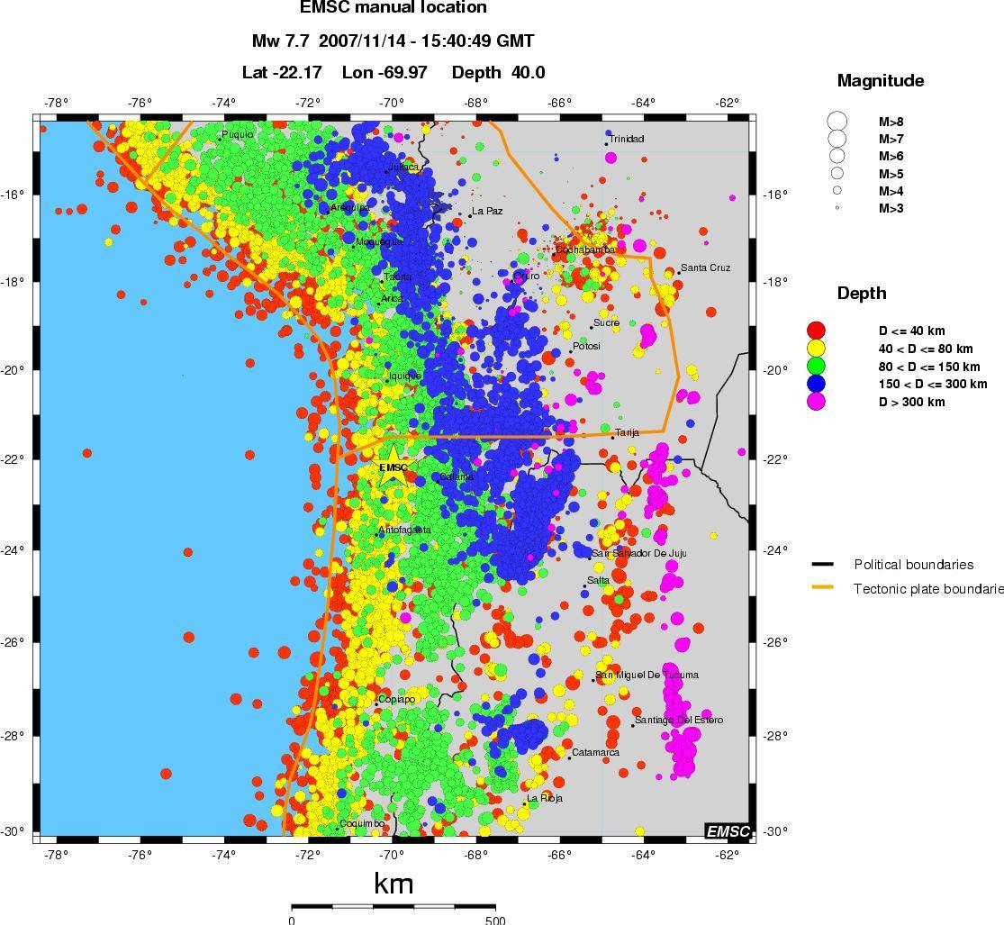 wide historical seismicity