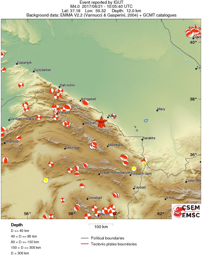 Regional moment Tensor