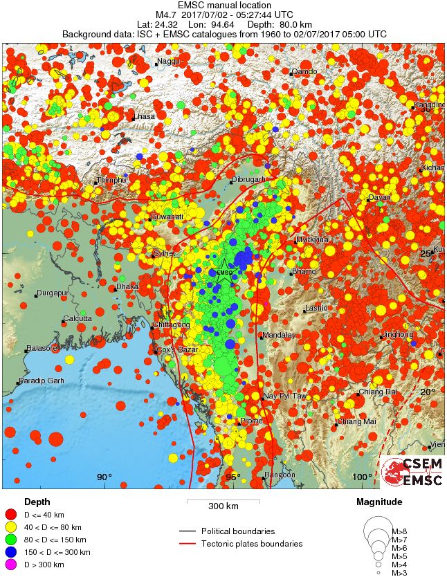 wide historical seismicity