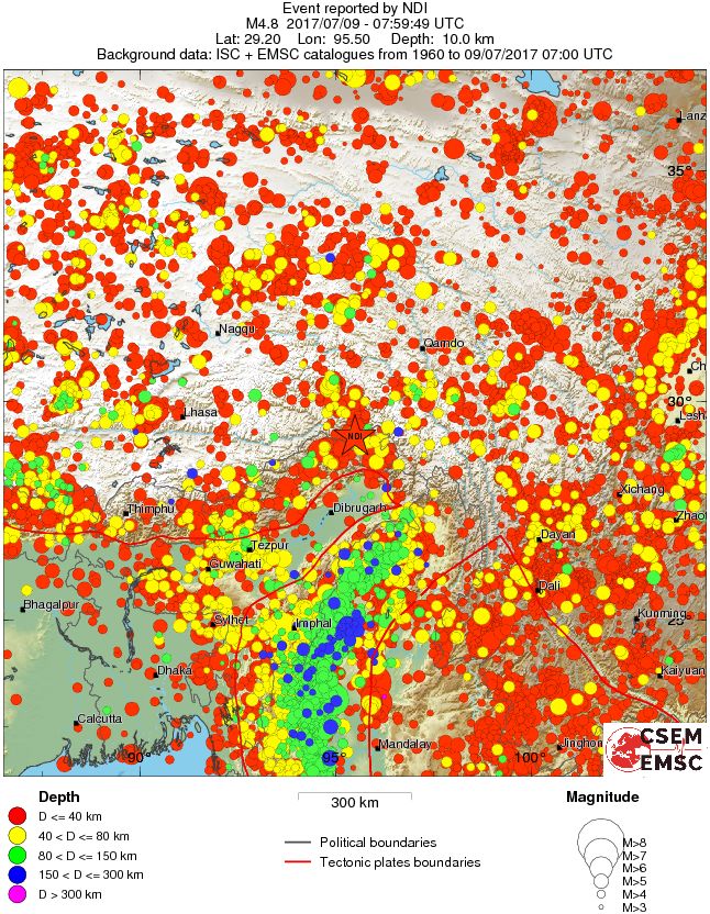 wide historical seismicity