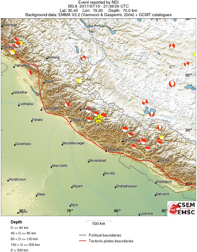 Regional moment Tensor