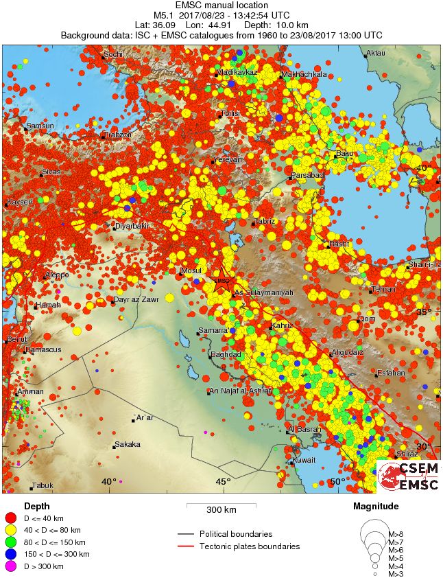 wide historical seismicity
