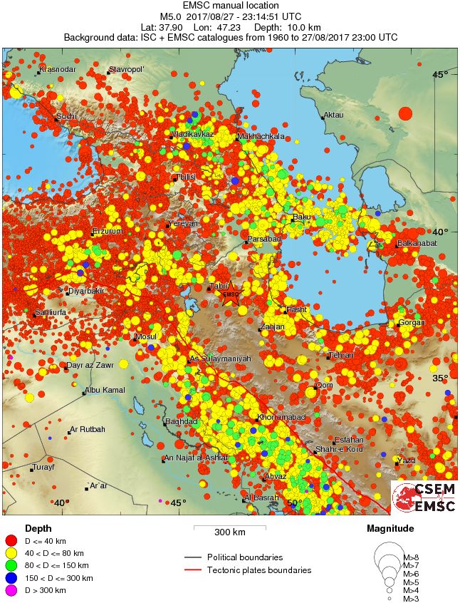 wide historical seismicity