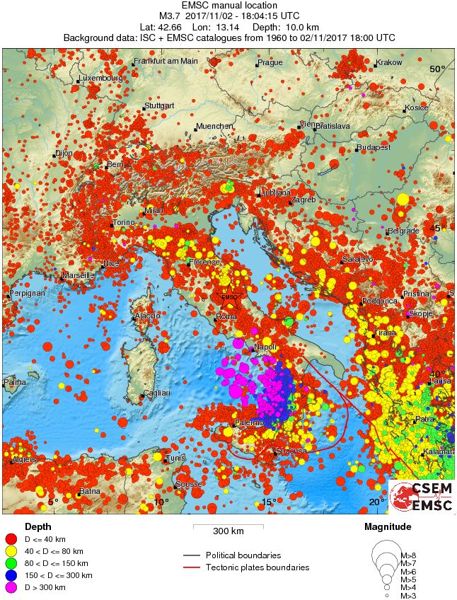 wide historical seismicity