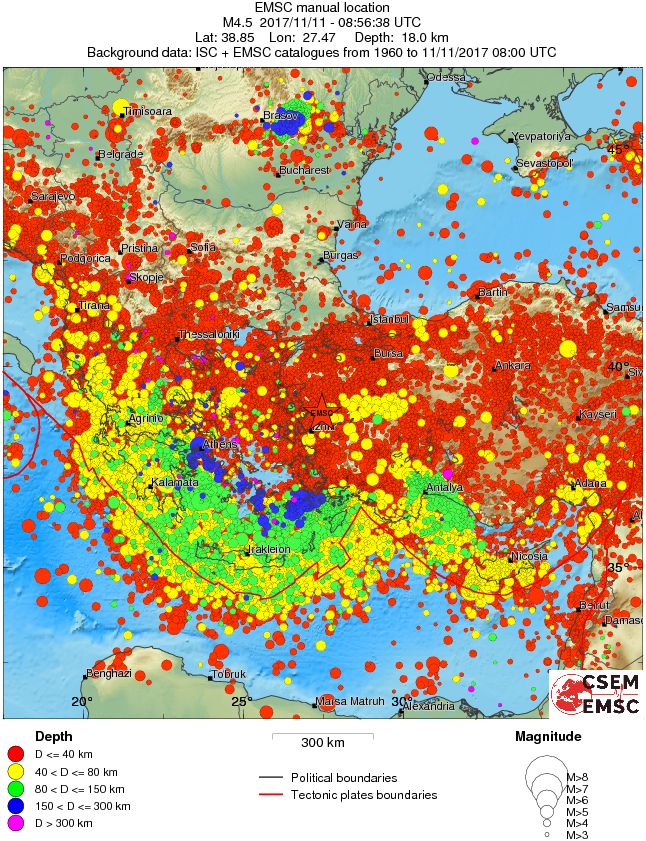 wide historical seismicity