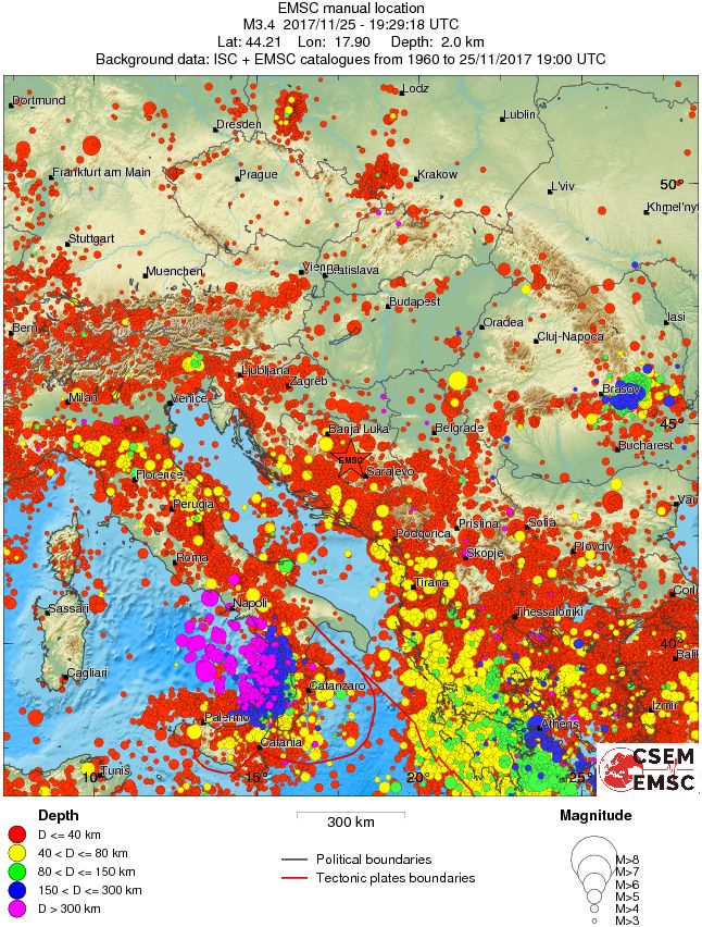wide historical seismicity