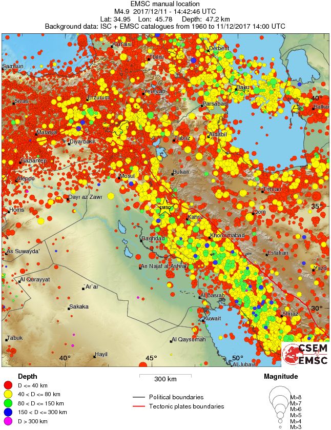 wide historical seismicity