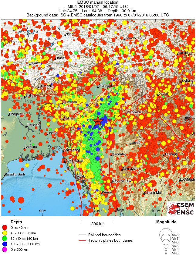 wide historical seismicity