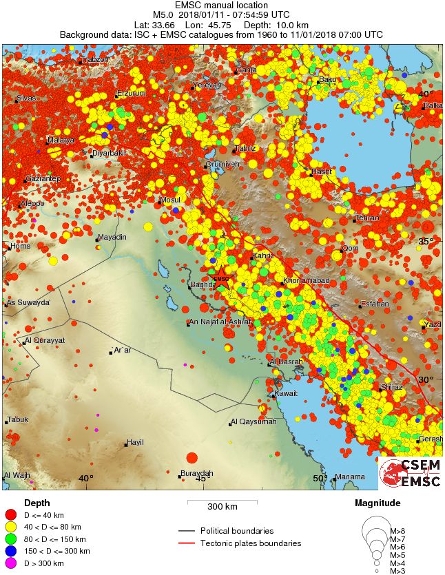 wide historical seismicity