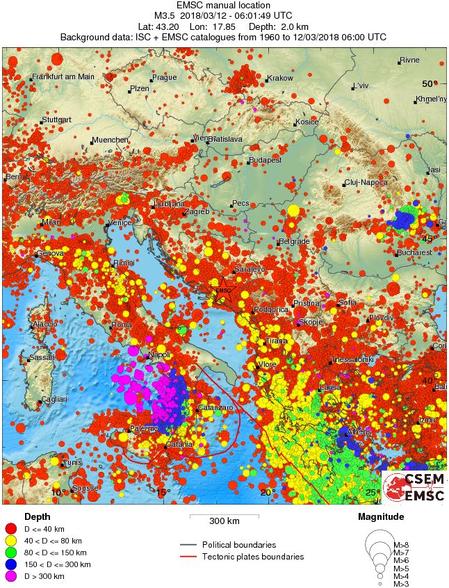 wide historical seismicity