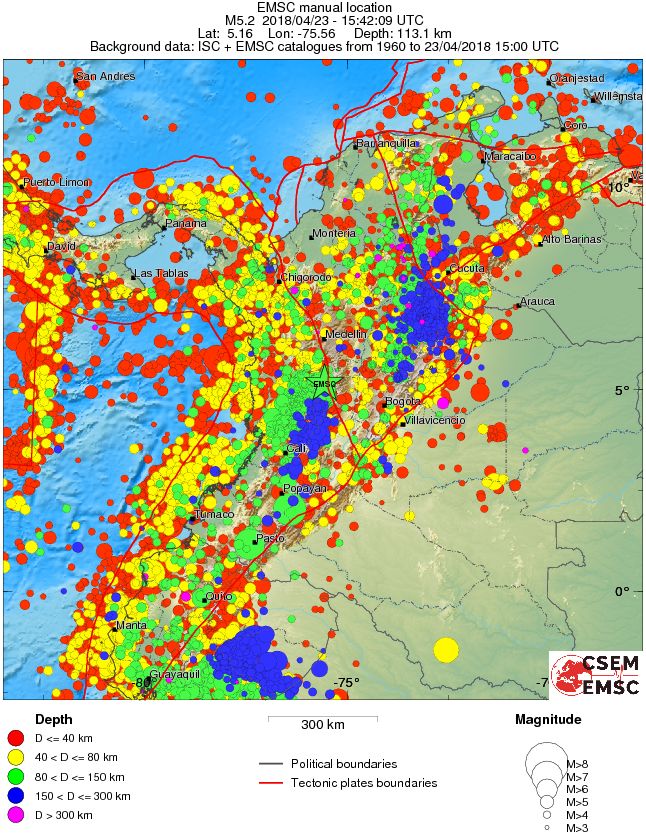 wide historical seismicity