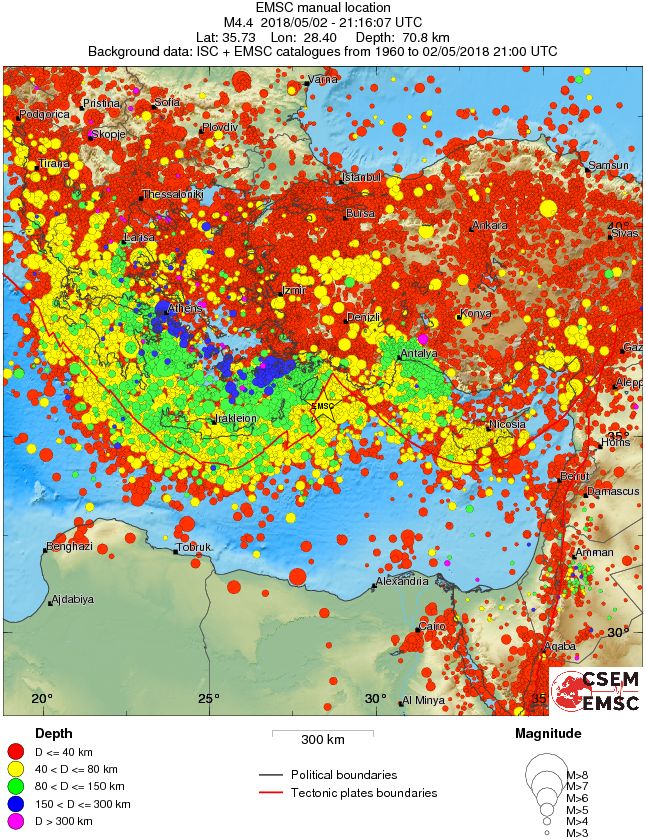 wide historical seismicity