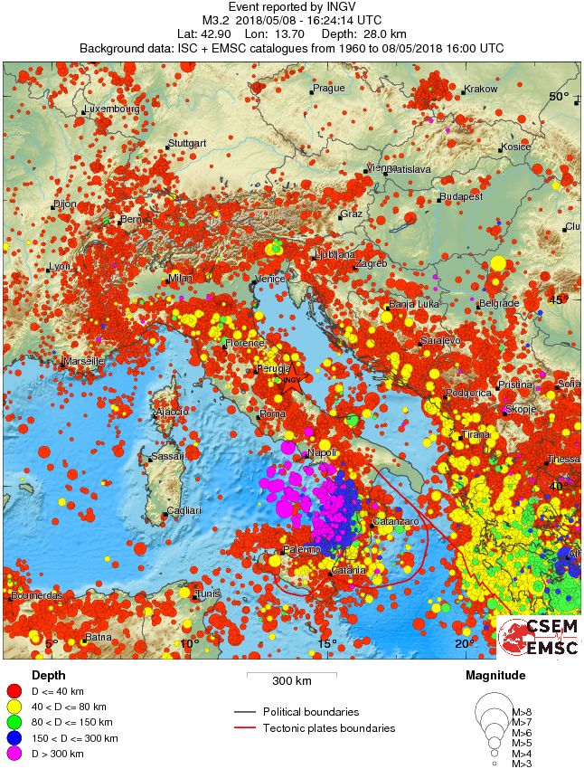 wide historical seismicity