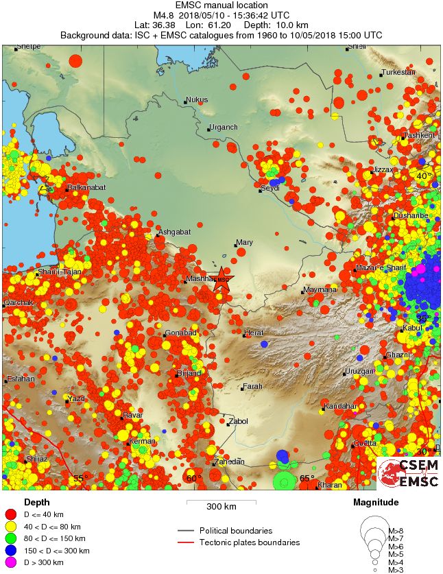 wide historical seismicity