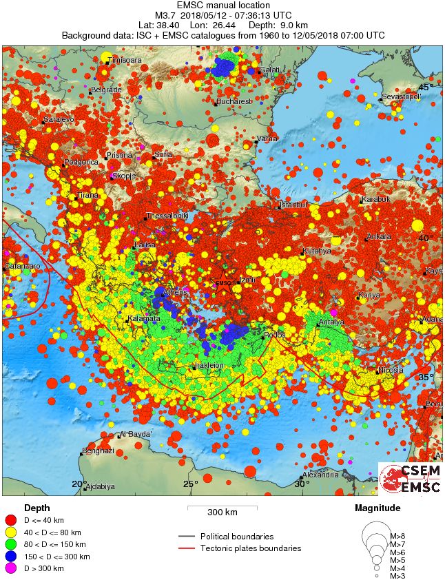 wide historical seismicity