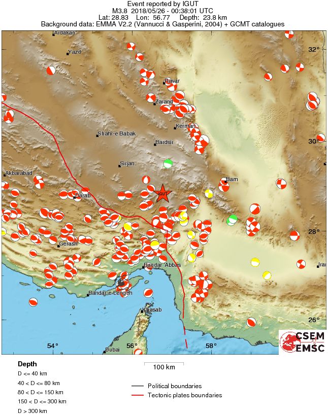 Regional moment Tensor