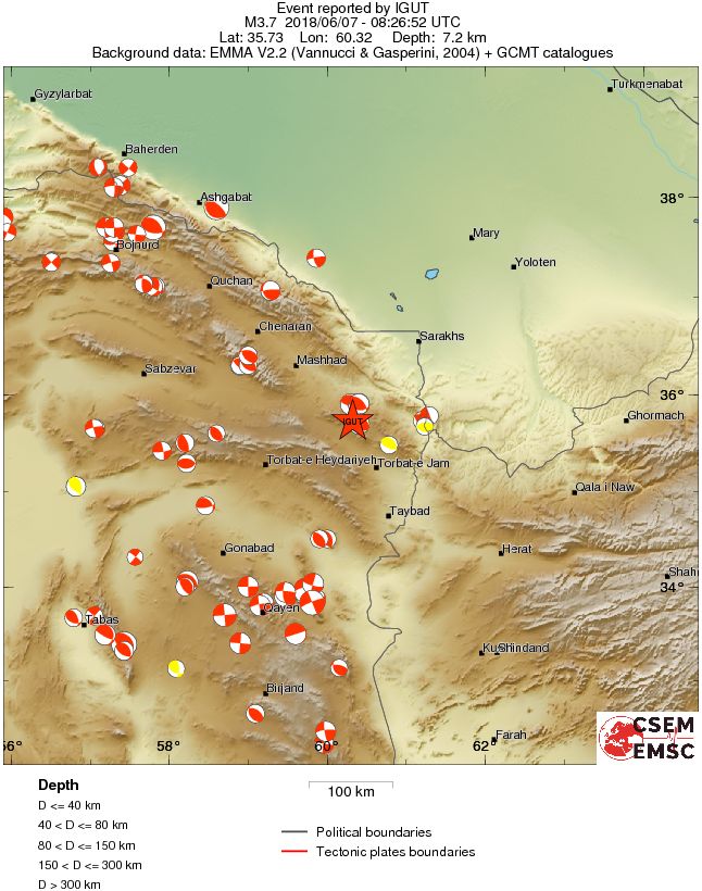 Regional moment Tensor