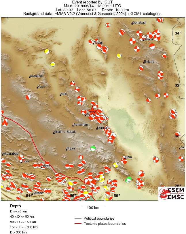 Regional moment Tensor