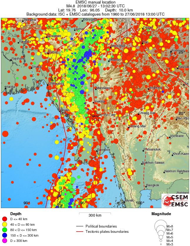 wide historical seismicity