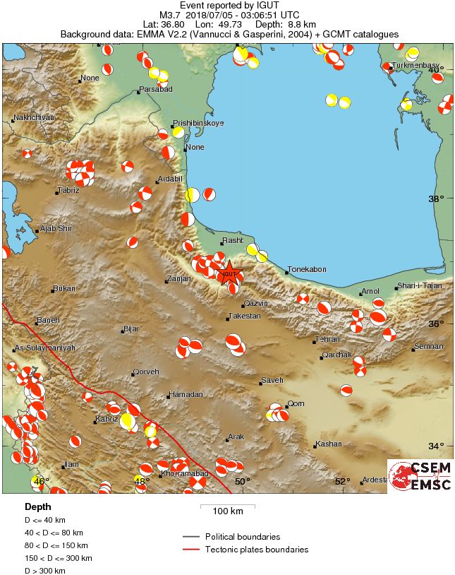 Regional moment Tensor