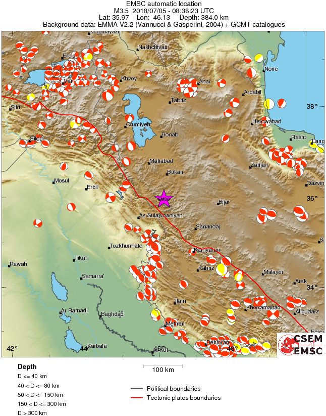 Regional moment Tensor