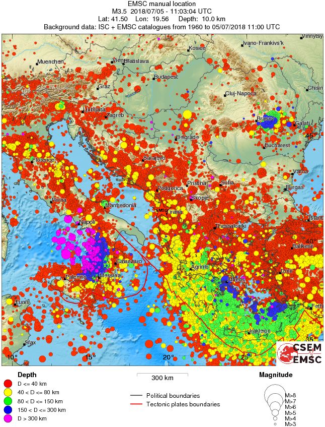 wide historical seismicity