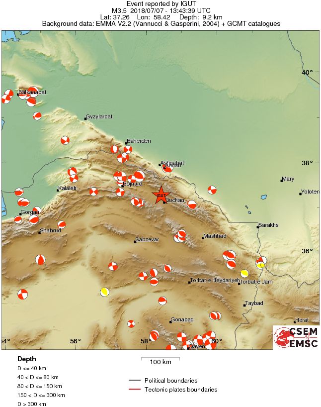 Regional moment Tensor