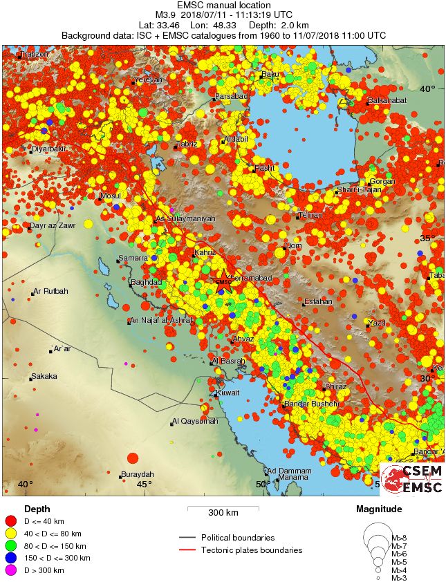 wide historical seismicity