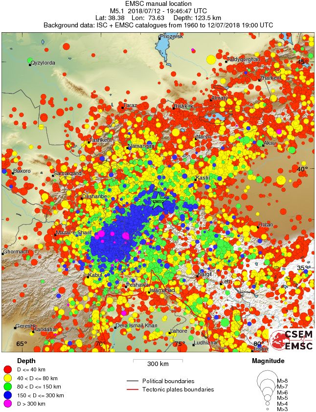 wide historical seismicity