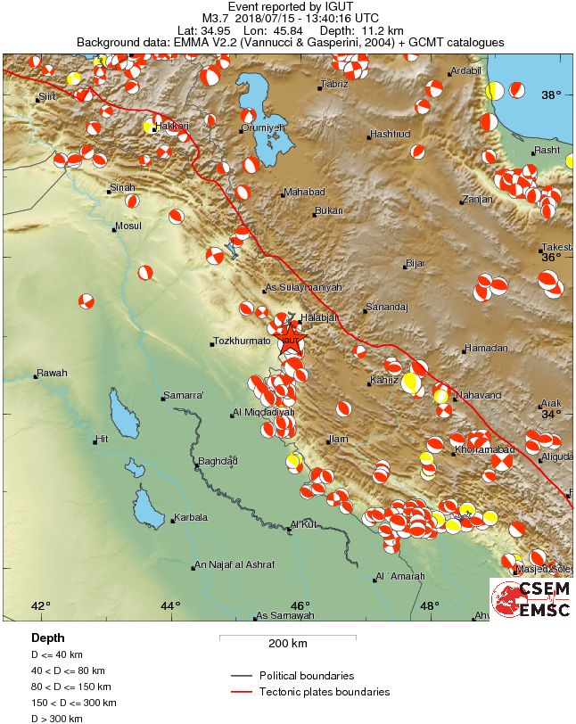 Regional moment Tensor