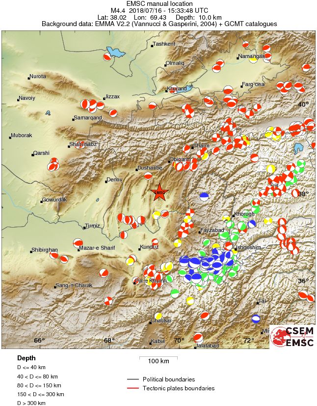 Regional moment Tensor