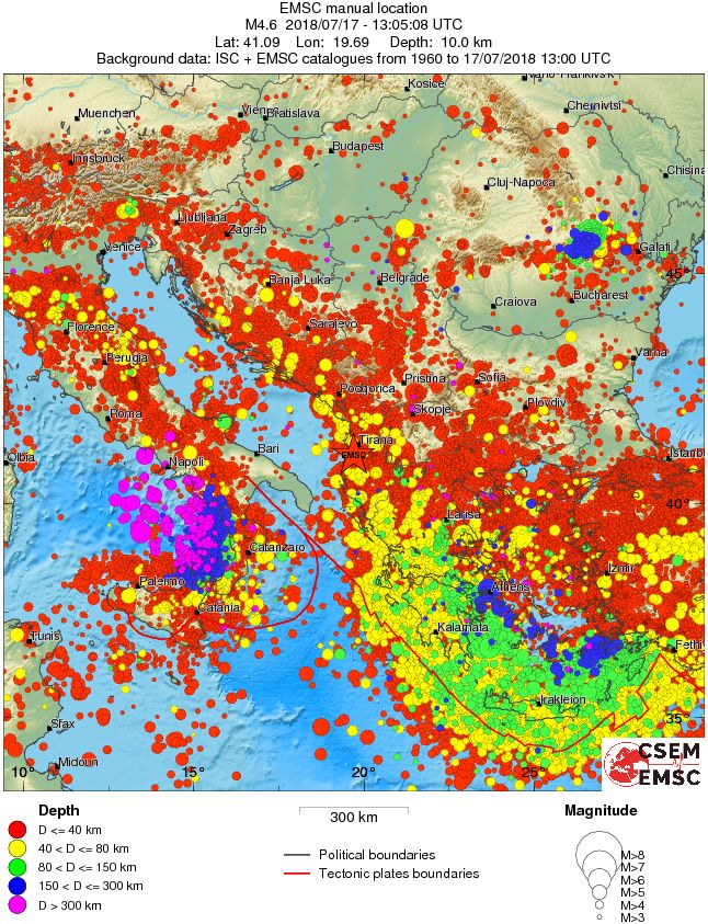 wide historical seismicity